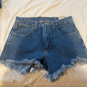 Wrangler jean shorts.. worn once.